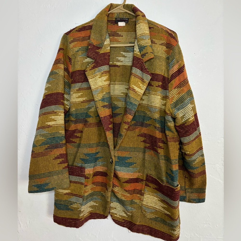 Tracy Evans Southwestern Blazer Size Medium